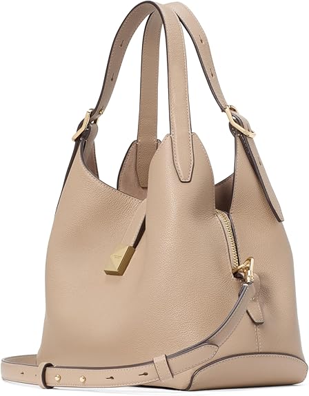 kate spade new york Women's Deco Pebbled Leather Medium Crossbody Tote
